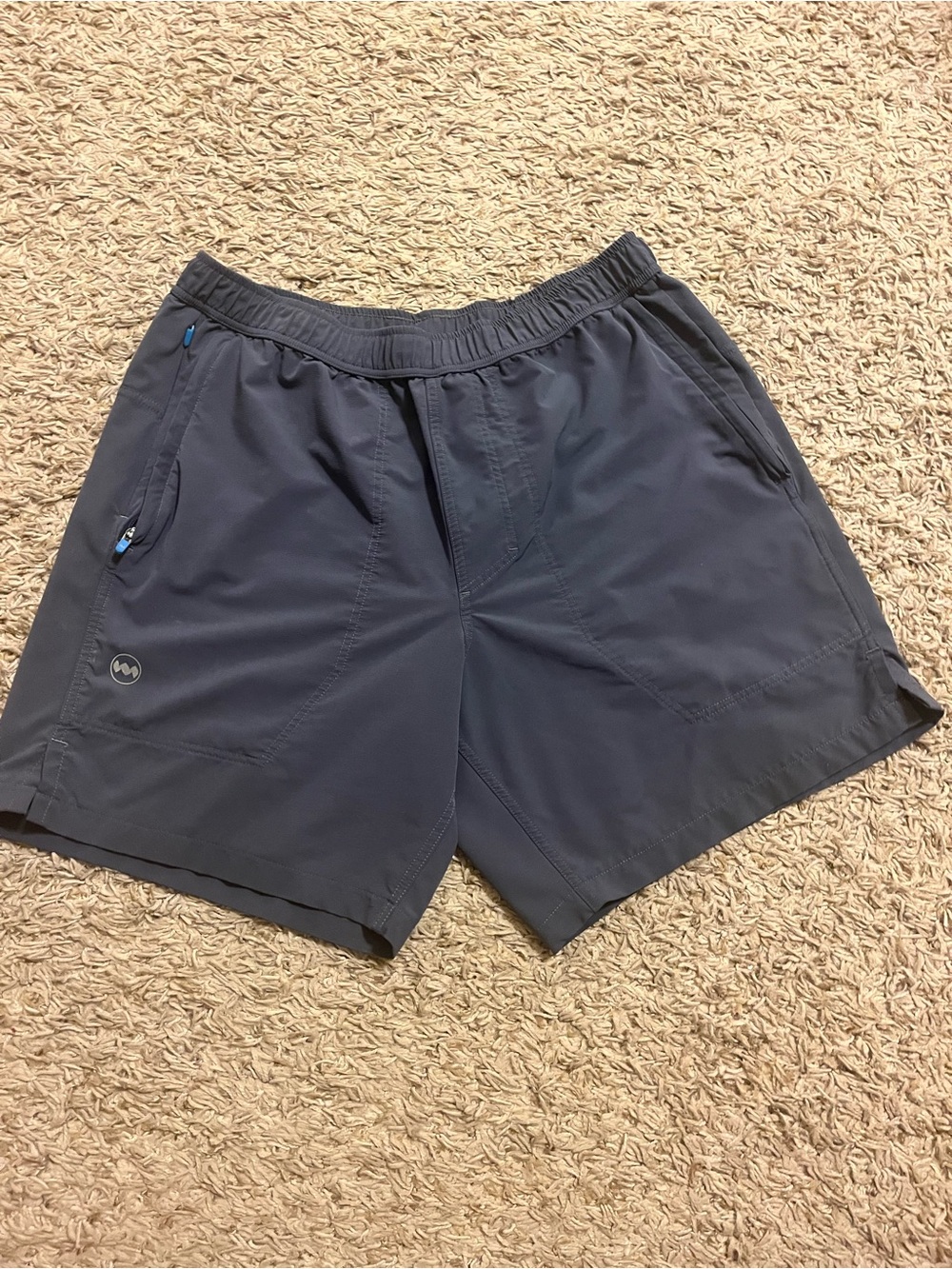 Janji Navy Blue/Dark Grey Athletic Shorts